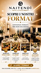 Scopri i nostri Format – Esperienze pensate per ogni occasione – Aperitivo per ogni occasione